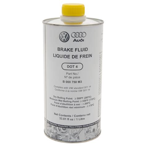 vw dot 4 brake fluid.